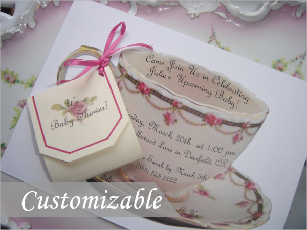 formal high tea invitation