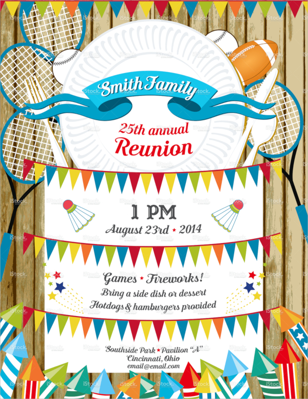 FREE 17 Sample Family Reunion Invitation Templates In PSD EPS