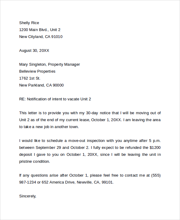 Apartment Lease Early Termination Letter from images.sampletemplates.com