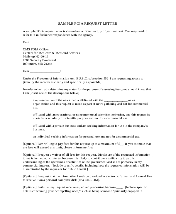 FREE 11+ Sample Formal Request Letter Templates in PDF ...