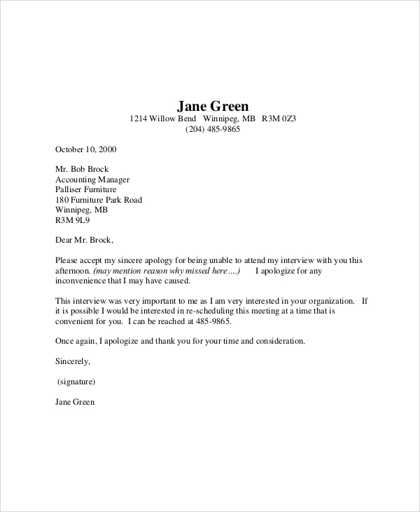 FREE 6+ Sample Personal Apology Letter Templates in PDF | MS Word