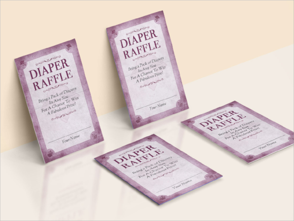 diaper raffle card 