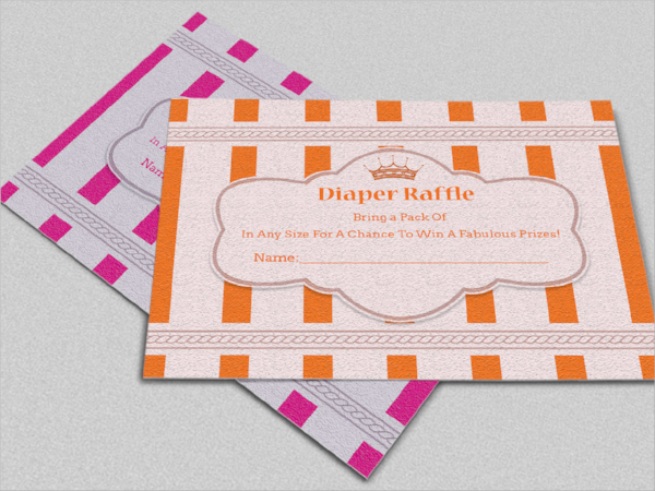sample crown diaper raffle card 