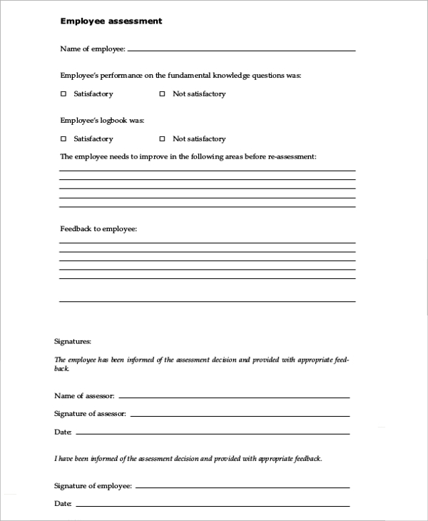 employee training assessment form2
