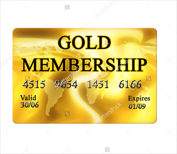 sample membership card