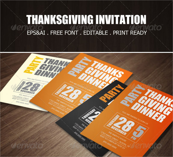 thanksgiving dinner invitation 