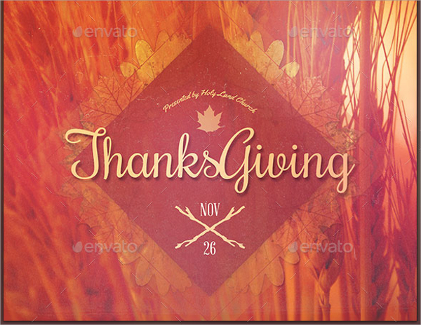 thanksgiving invitation flyer template