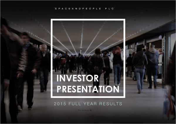 investor presentation example