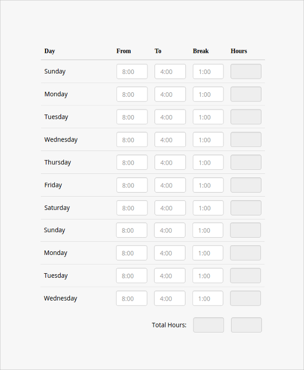 online time card calculator