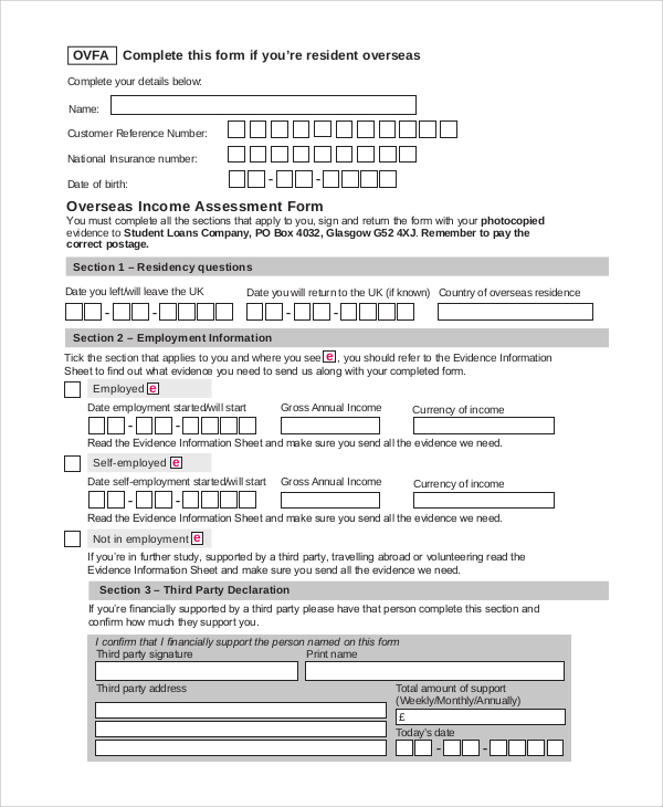 student loan self assessment