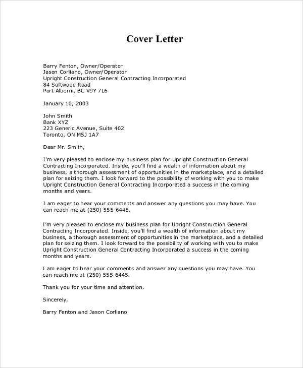 Free 7 Sample Business Proposal Cover Letter Templates In Pdf Ms Word