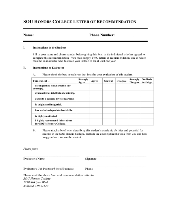 FREE 9+ Sample of Recommendation Letter Templates in PDF ...