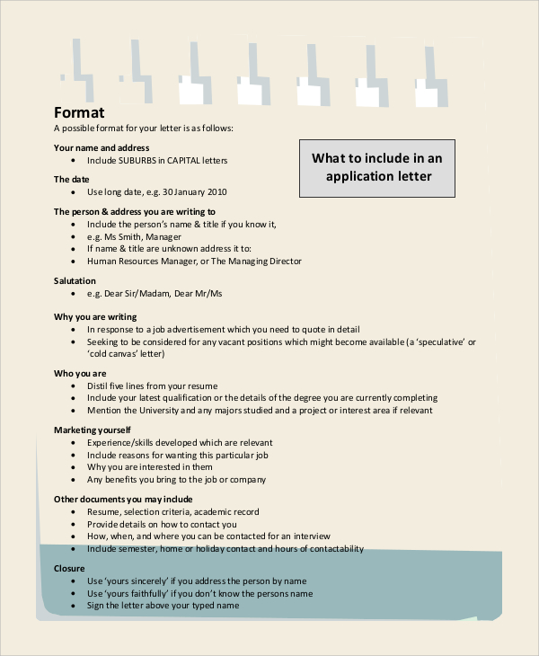 application letters can be copied from resume publications