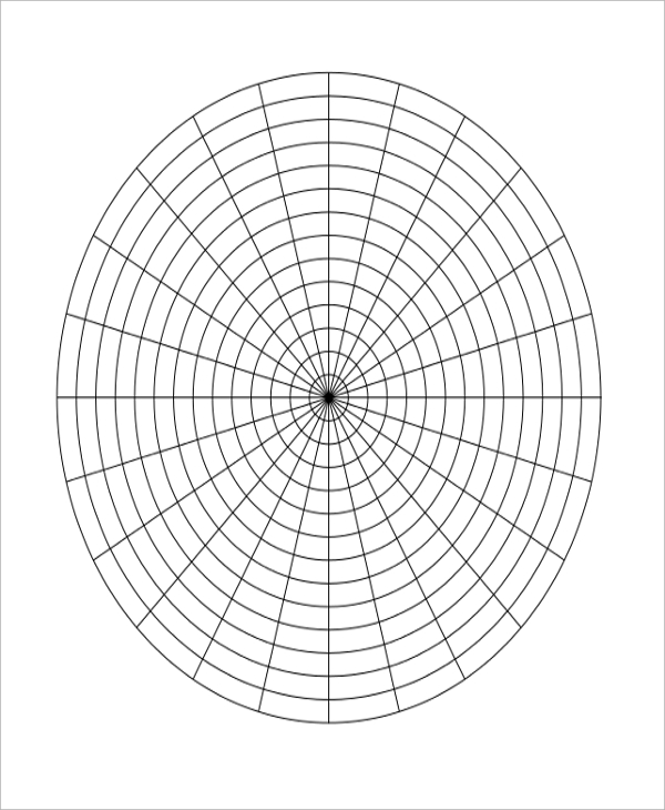 polar printable graph paper