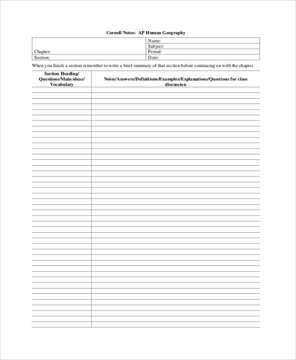 geography cornell note1