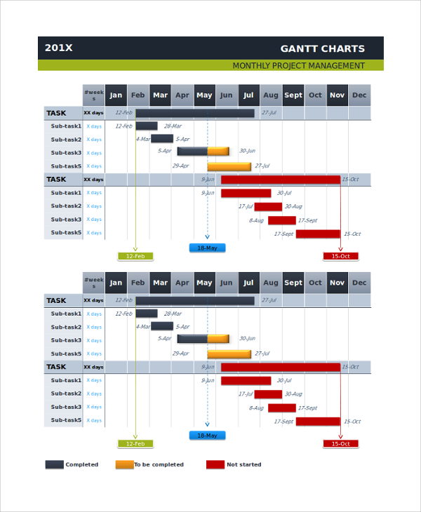 best gantt chart template powerpoint interactive