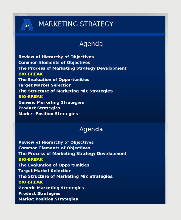 marketing strategy presentation