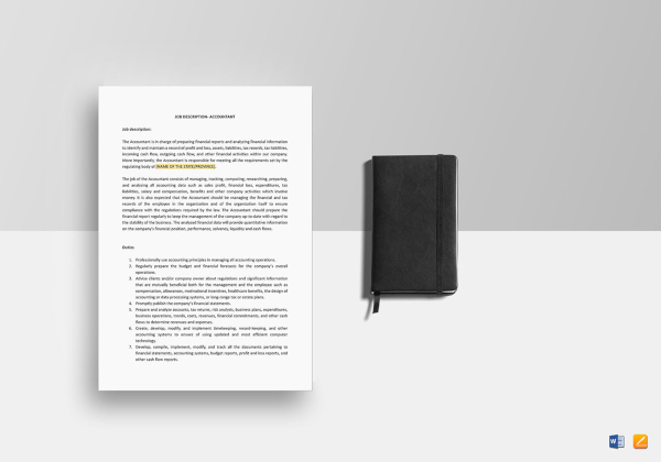 accountant job description template