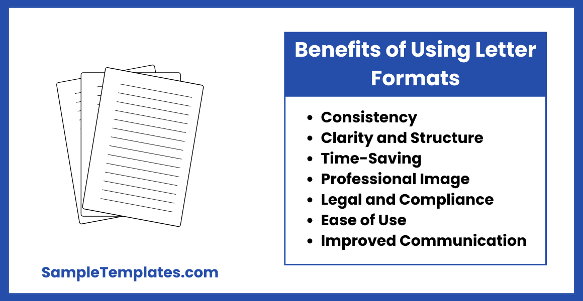 benefits of using letter formats