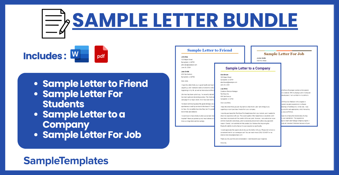 sample letter bundle