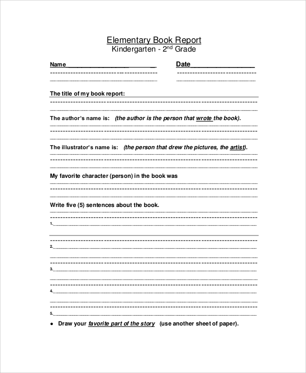 a write report how biography elementary to Report Book in Documents Sample  10 Word PDF,