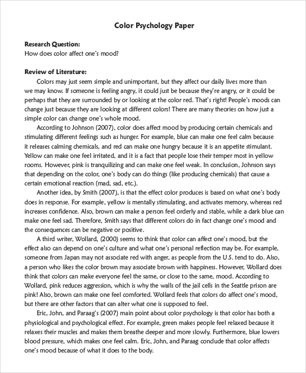Reseach Paper Template