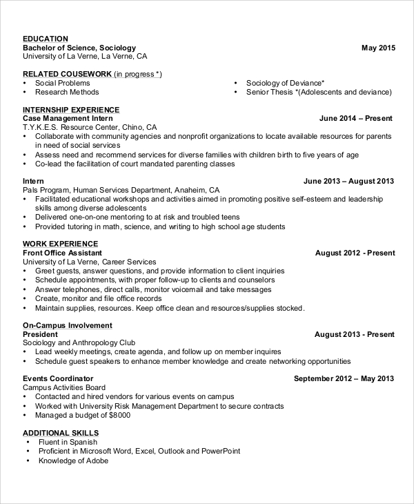 FREE 8 Basic Resume Samples In PDF