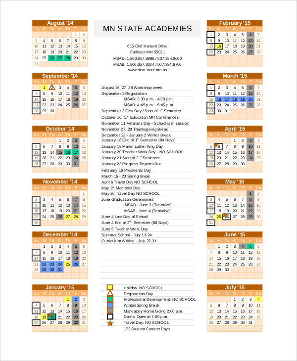 FREE 12 Sample Yearly Calendar Templates In PDF MS Word Google 