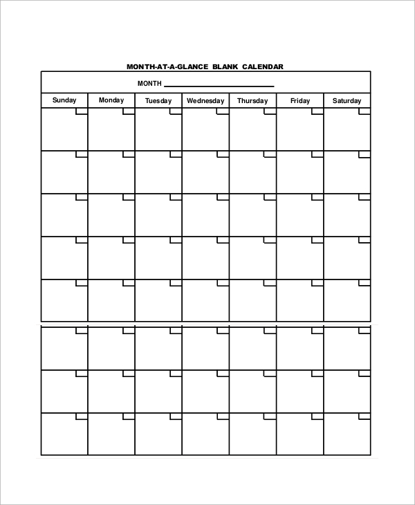 FREE 13 Sample Monthly Calendar Templates In PDF MS Word Google FREE 13 Sample Monthly Calendar Templates In PDF MS Word Google