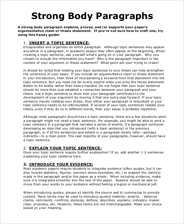 FREE 16 Sample Essay Templates In PDF