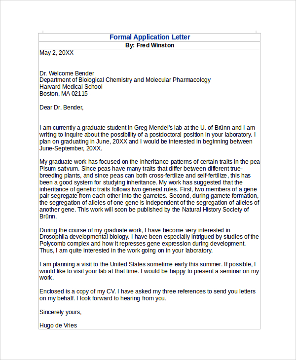 Sample Cover Letter Harvard Law School