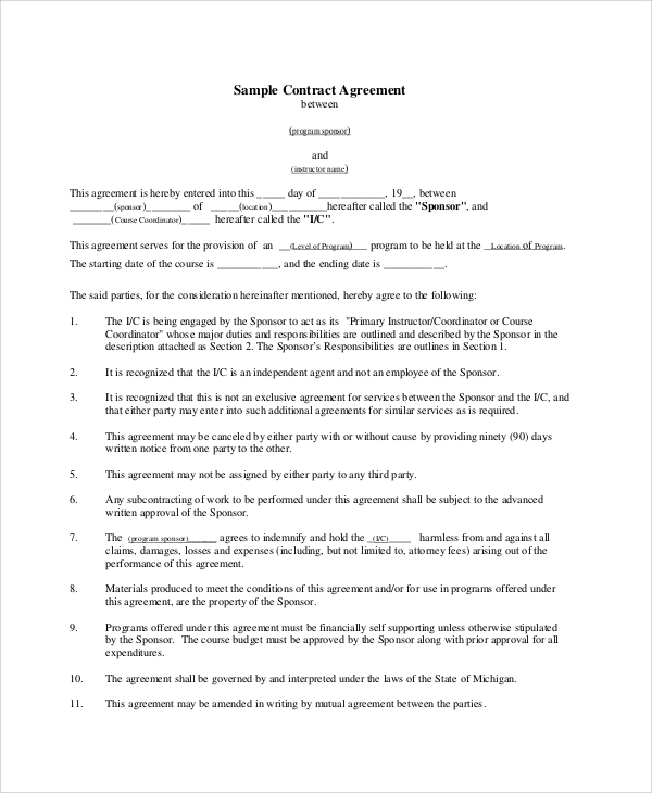 sample contract agreement1