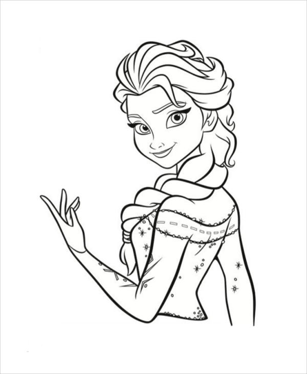 printable frozen coloring page