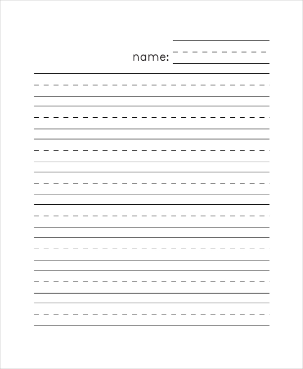 sheet lined paper blank 7  Paper Lined Samples, Printable Templates Examples,