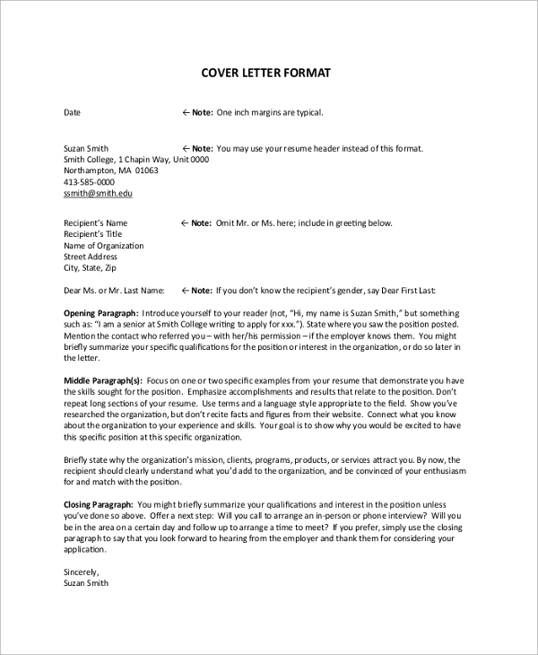 cover letter second paragraph sample