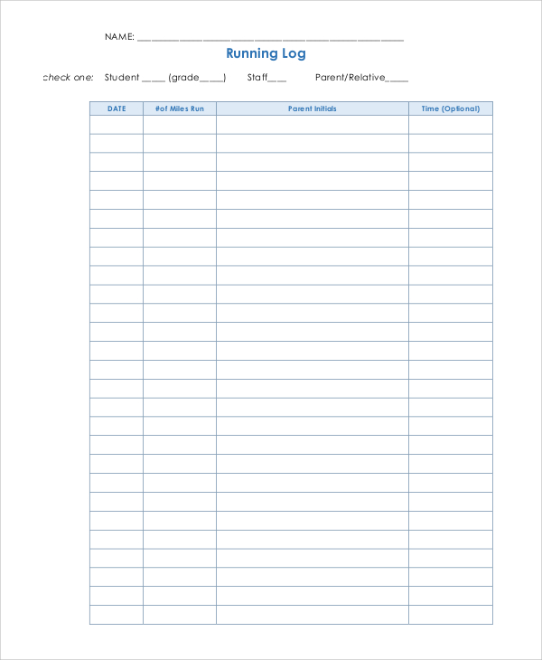 Mileage Tracker Printable