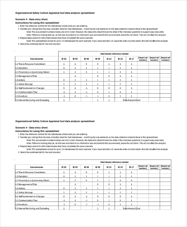 data analysis excel examples