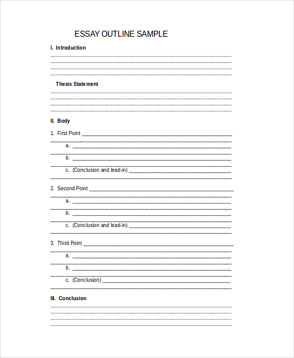 FREE 15+ Sample Outline Templates in PDF | MS Word | PPT