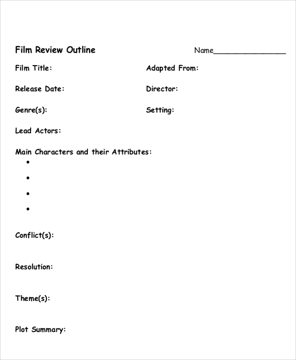 FREE 15  Sample Outline Templates in PDF MS Word PPT