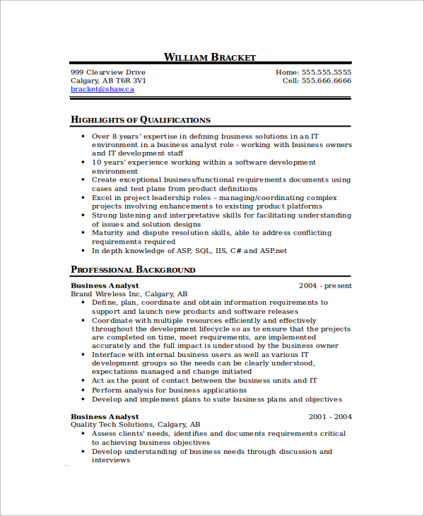 business analyst resume format1