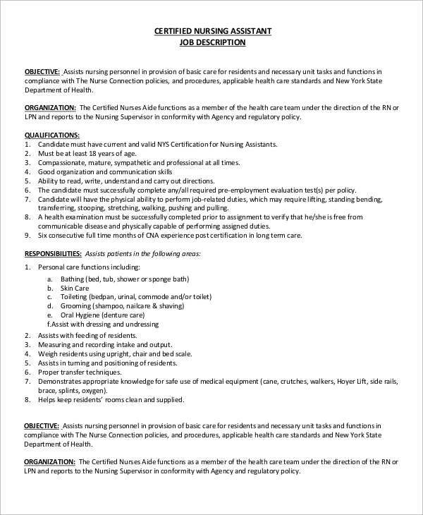 Certified Nursing Assistant Job Description, Salary, and Training