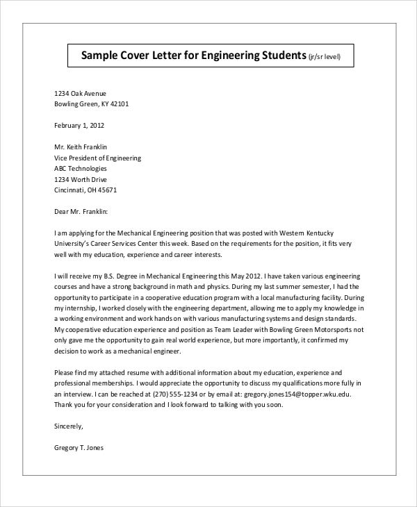 cover letter for engineering job in bangladesh