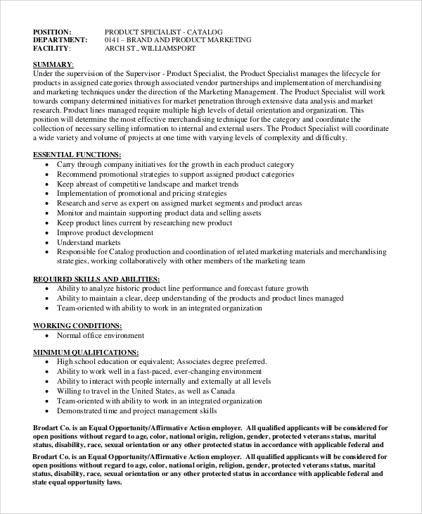 Education Marketing Manager Job Description