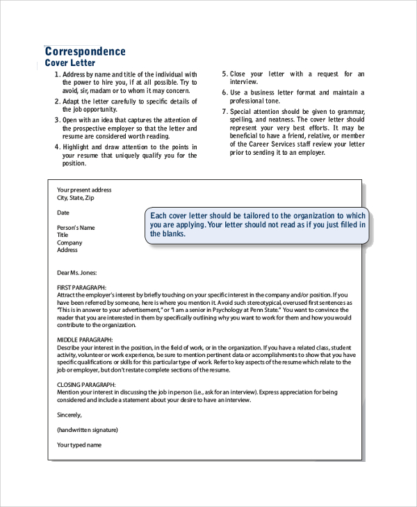 FREE 6+ Professional Letter Format Samples in PDF MS Word