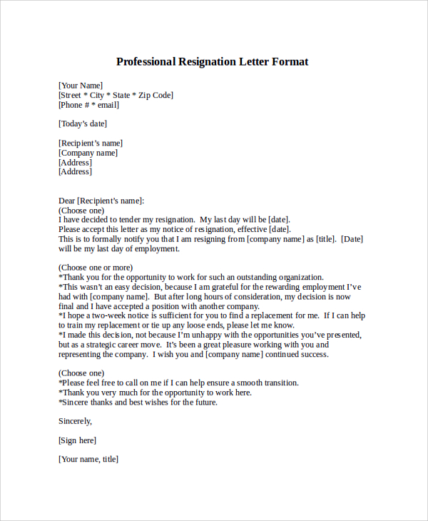 Professional Letter Format Sample 8 Examples In PDF Word