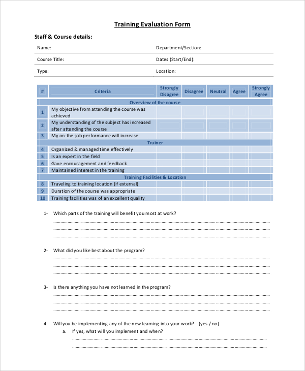 free-15-sample-training-evaluation-forms-in-pdf