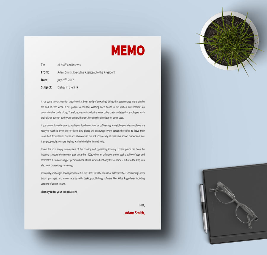 5+ (Credit, Sample Debit) Free - Memos