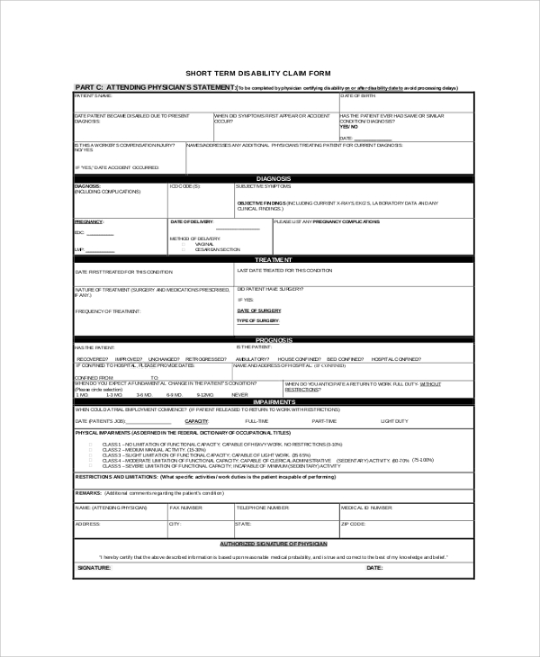 aflac short term disability claim form