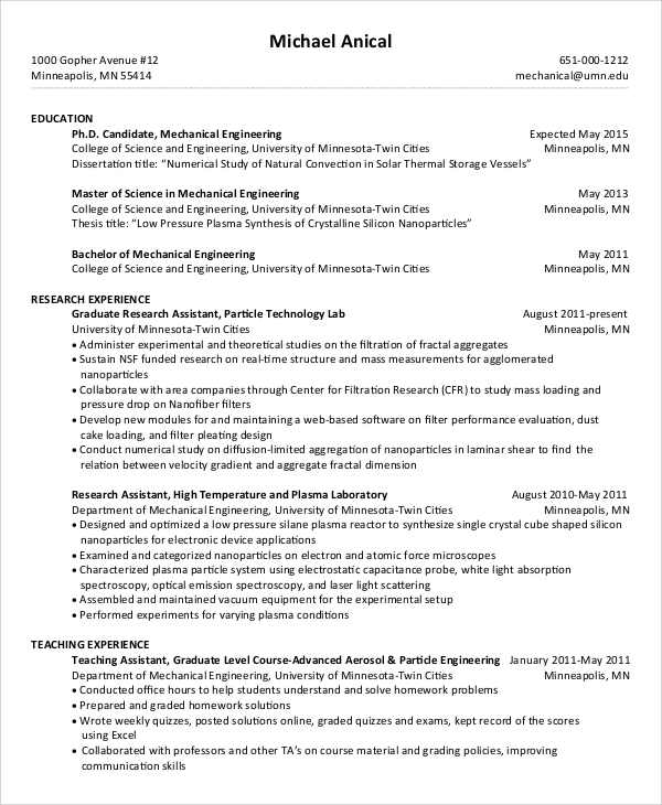 FREE 8+ Job Resume Samples in MS Word  PDF
