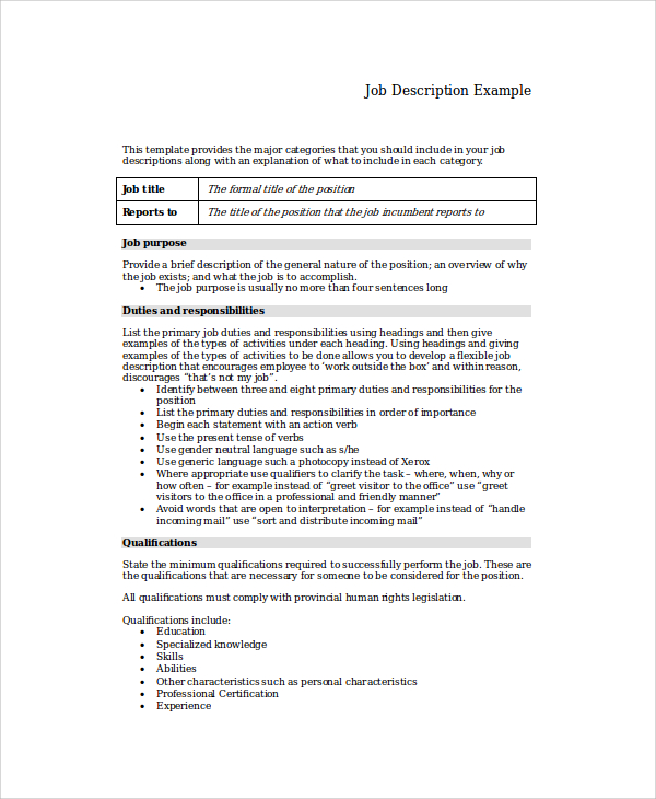 FREE 8 Job Resume Samples In MS Word PDF